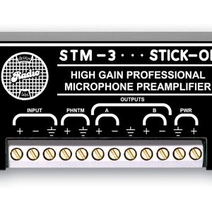 RDL STM-3 High Gain Microphone Preamplifier - 35 to 75 dB Gain