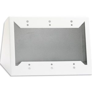 RDL DC-3W Triple Decora-Style Desktop / Wall Chassis White Holds 1-3 Modules