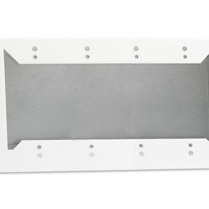 RDL DC-4W Desktop/Wall 4-Gang Chassis Decora Style Panels White