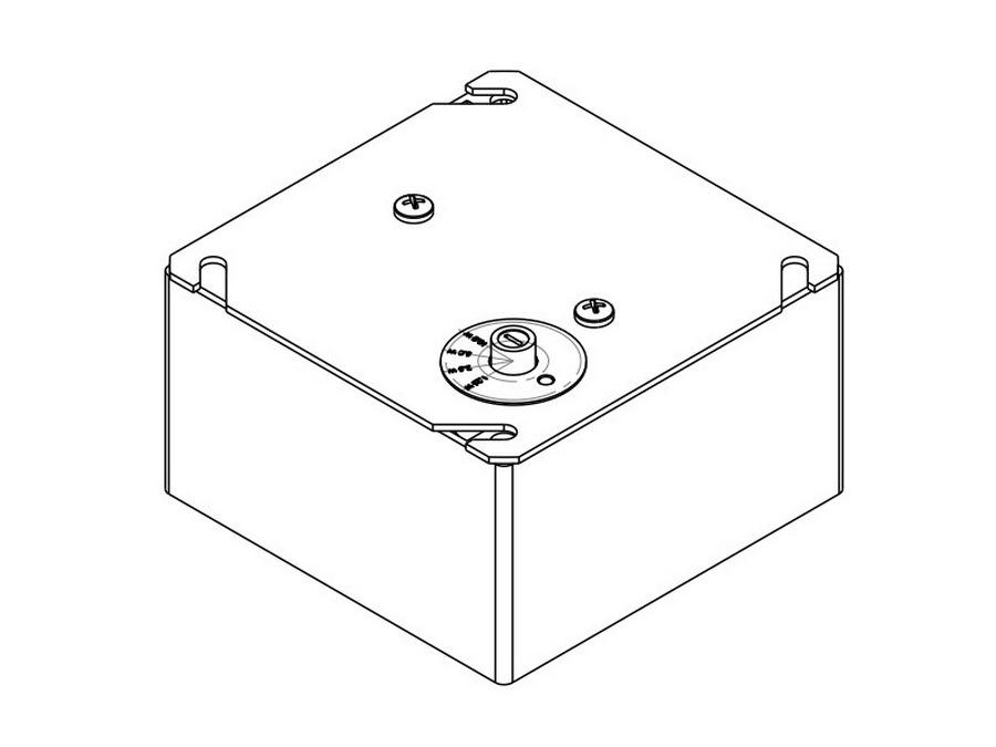 Soundtube AC-JB10-XFMR 10 W 25/70.7/100 volt transformer inside a junction box