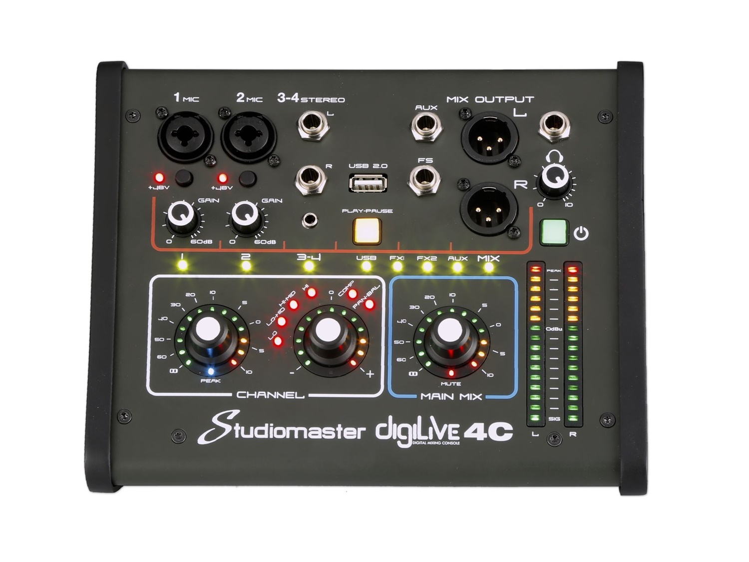 Studiomaster DigiLive 04C 4-Channel Analog Digital Mixing Console
