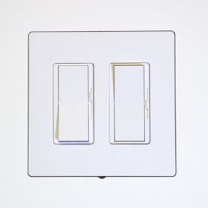 Wall-Smart 10-01-102 New Construction Adapter for Lutron Designer Style 2Gang 1/2 inch