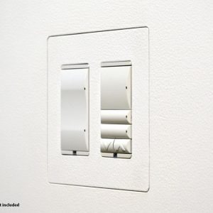 Wall-Smart 10-01-118 New Construction 2-Gang Flush Mount Adapter / Paintable / Push-Magnet Release
