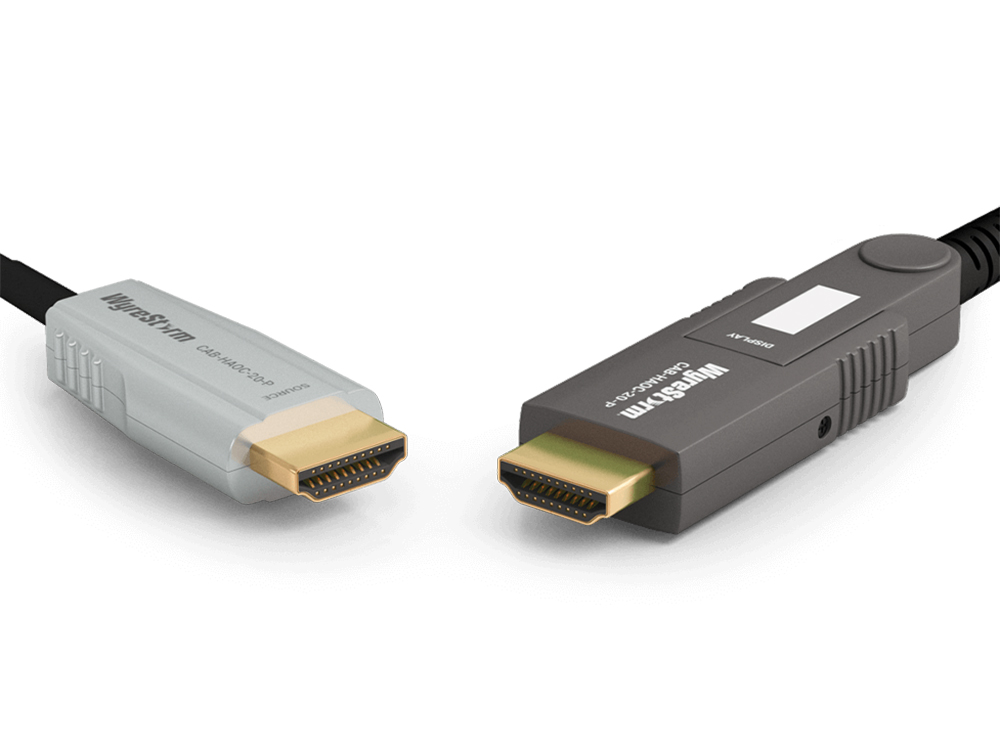 WyreStorm CAB-HAOC-20-P 20m/65ft 24Gbps 4-Core Active Optical HDMI Cable/4K HDR/Detachable Head/Plenum and FT6 Rated - Image 2