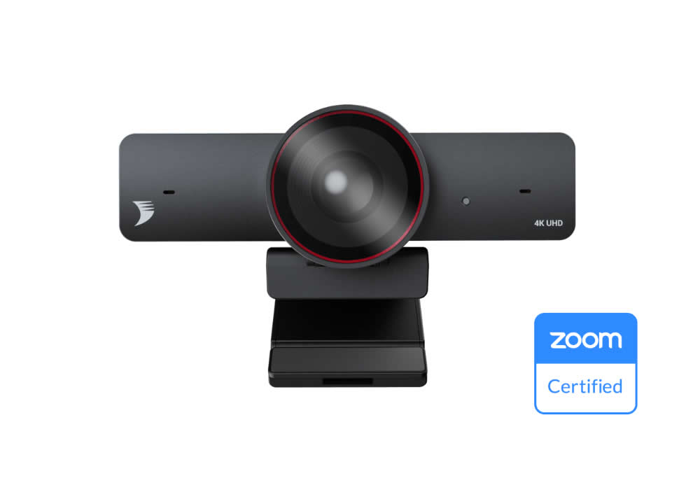 WyreStorm FOCUS 200 Pro Zoom-Certified 4K Webcam/120° Wide Angle/AI Lighting/Auto Frame