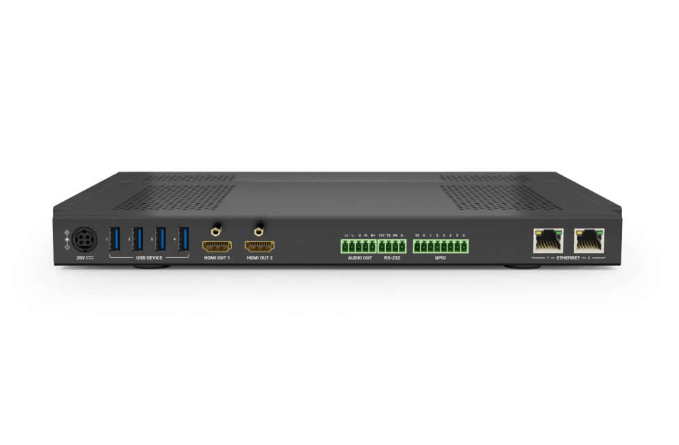 WyreStorm MX-0402-MST 4x2 Multi-Input Switcher / Dual USB-C / Dual HDMI / 4K60 4:4:4 / USB 3.2 PD60W - Image 2