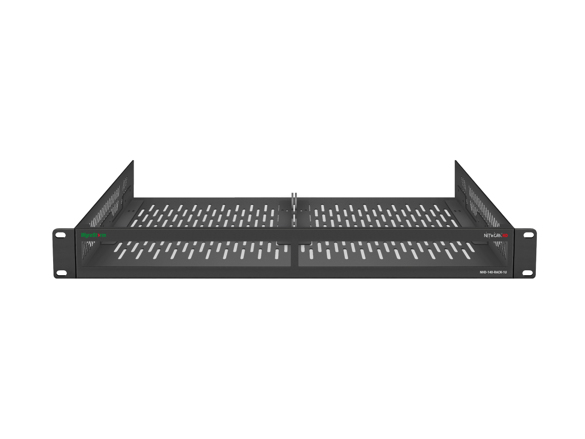 WyreStorm NHD-140-RACK-1U 1U Low-Profile Rack Mount / 2-Slot Side-by-Side Quad Encoder Mount / Steel