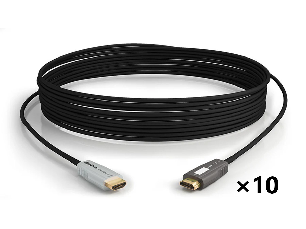 WyreStorm CAB-HAOC-10 Case Qty (10) 10m/33ft HDMI 2.0 Active Optical Cable / 18Gbps / 4K60Hz 4:4:4 / HDR / Dolby Vision / ARC CEC