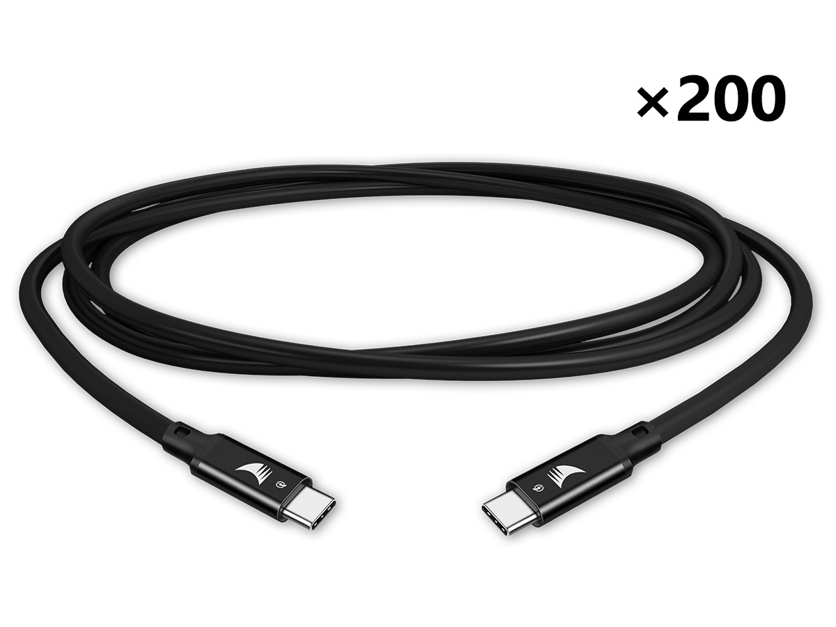 WyreStorm EXP-CAB-USBC-2M Case Qty (200) USB-C to USB-C Cable 2m / USB 3.2 Gen2x2 20Gbps / Alt-Mode 4K60 / 100W PD / Case Qty 200