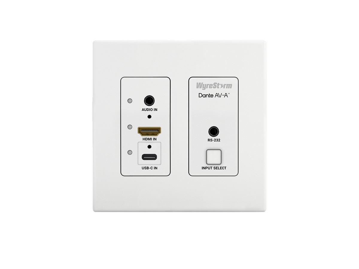 WyreStorm NHD-500-IW-TX v2 4K60Hz 4:4:4 In-Wall Encoder / HDMI / USB-C / 1GbE / PoE / 60W PD / Dolby Vision