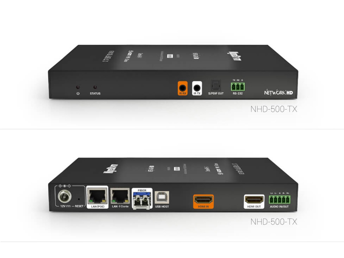 WyreStorm NHD-500-TX v2 4K60 4:4:4 Encoder/HDMI Loop Out/1GbE SFP/Dolby Vision HDR/USB 2.0