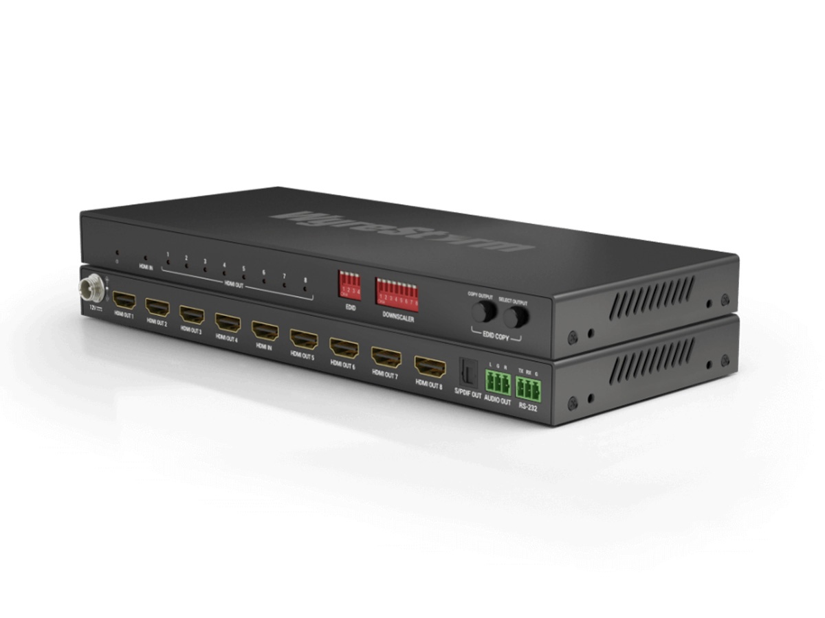 WyreStorm SP-0108-SCL Case Qty (10) 1×8 HDMI Splitter / 4K60 4:4:4 / Dolby Vision HDR / EDID Management / Audio De-embed