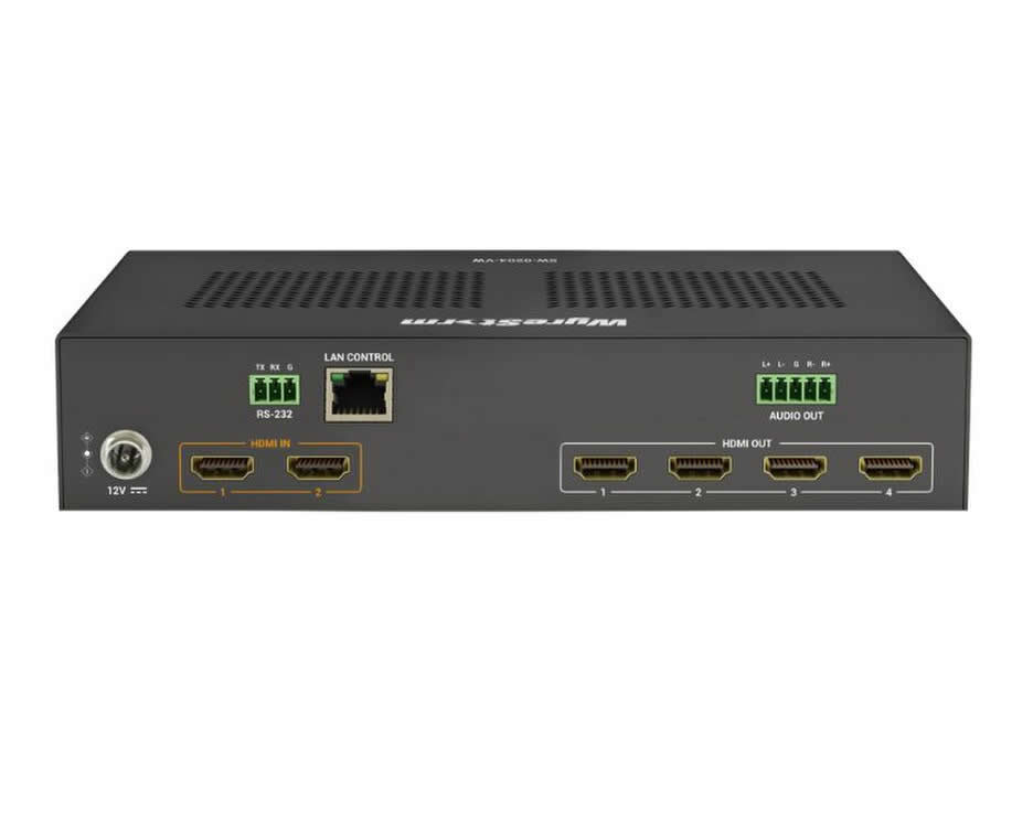 WyreStorm SW-0204-VW 4K60 4:4:4 Video Wall Processor 2xHDMI In / 4xHDMI Out 1×4 / 2×2 / HDCP2.3