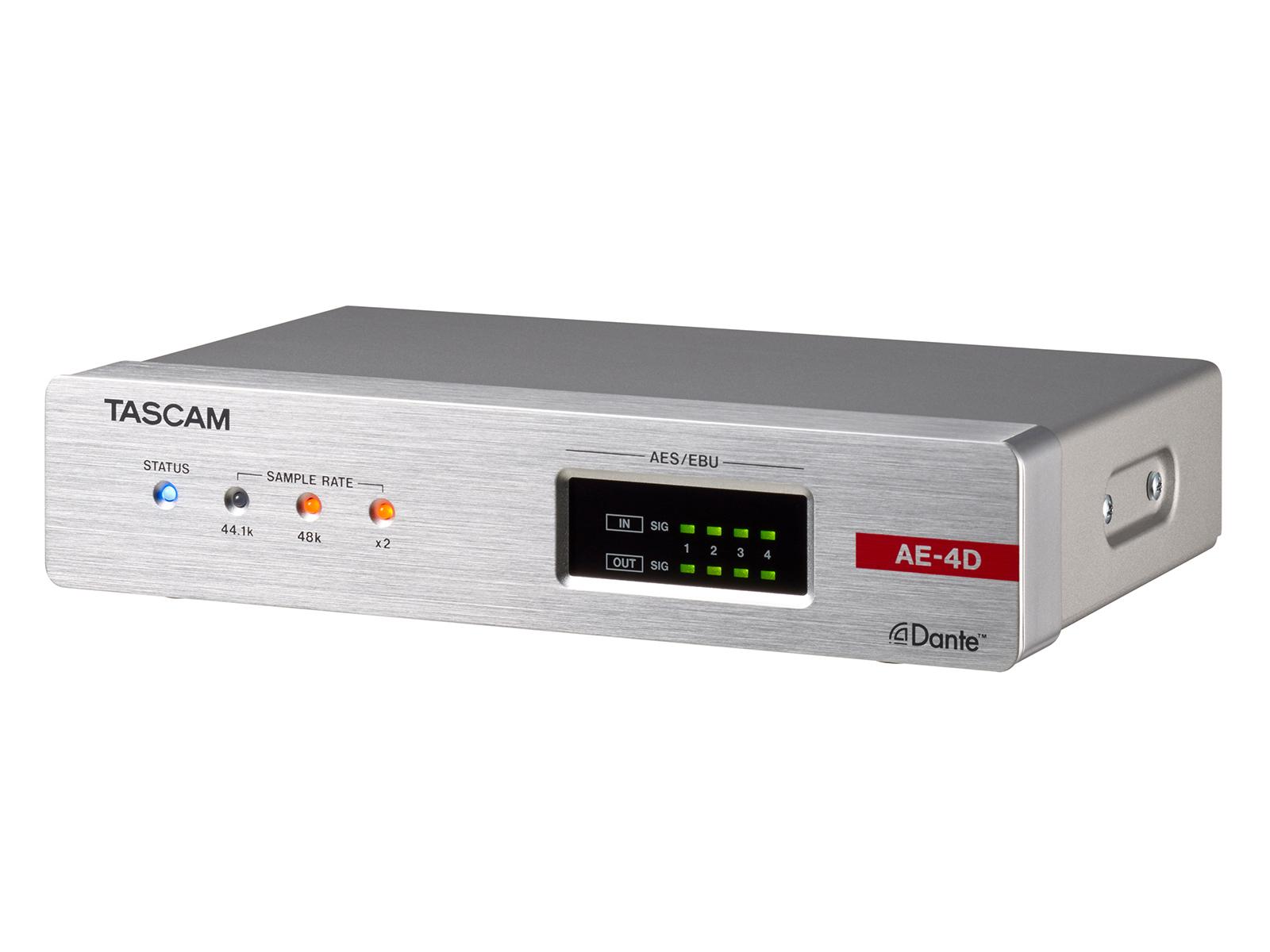 TASCAM AE-4D 4-Channel AES/EBU Input/Output Dante Converter with built-in DSP Mixer - Image 2