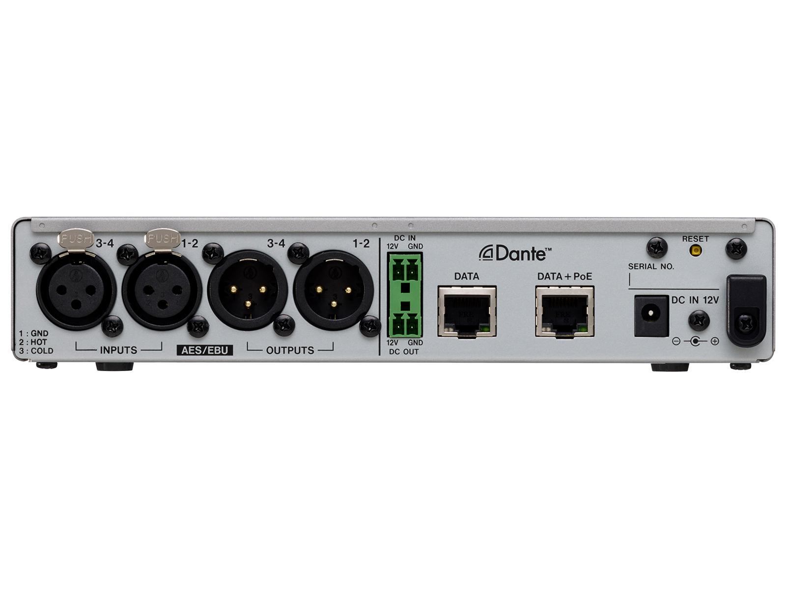 TASCAM AE-4D 4-Channel AES/EBU Input/Output Dante Converter with built-in DSP Mixer - Image 3