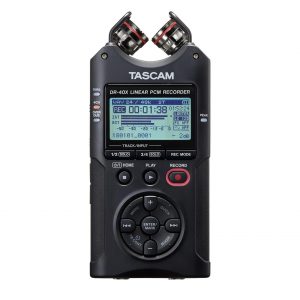 TASCAM DR-40XP Portable Four-Track Digital Audio Recorder / USB Audio Interface / AB XY Mics / Dual-Level
