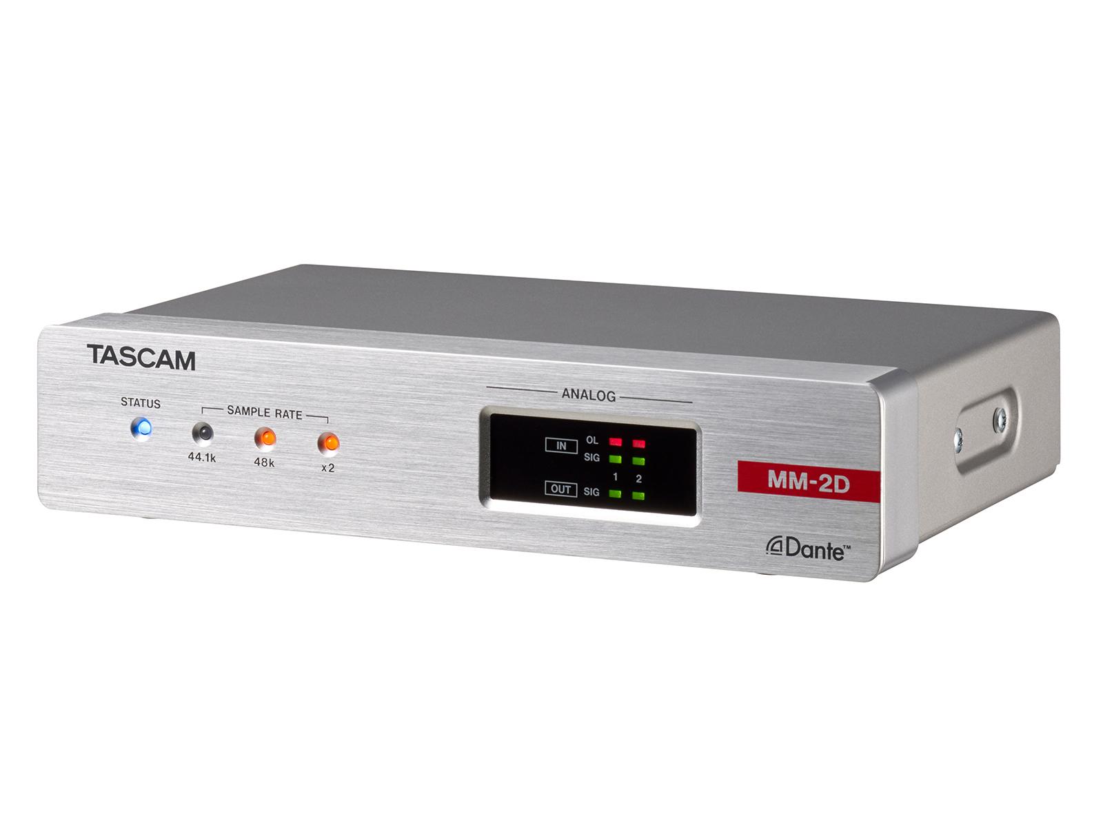 TASCAM MM-2D-X 2-Channel Mic/Line Input/Output Dante XLR Converter with built-in DSP Mixer - Image 2