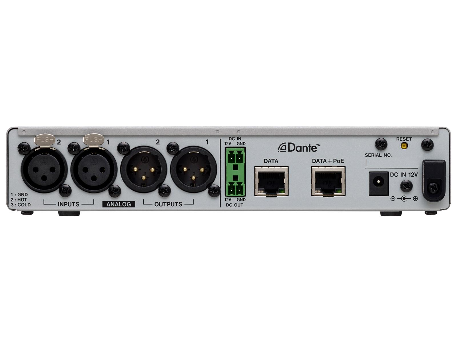 TASCAM MM-2D-X 2-Channel Mic/Line Input/Output Dante XLR Converter with built-in DSP Mixer - Image 3