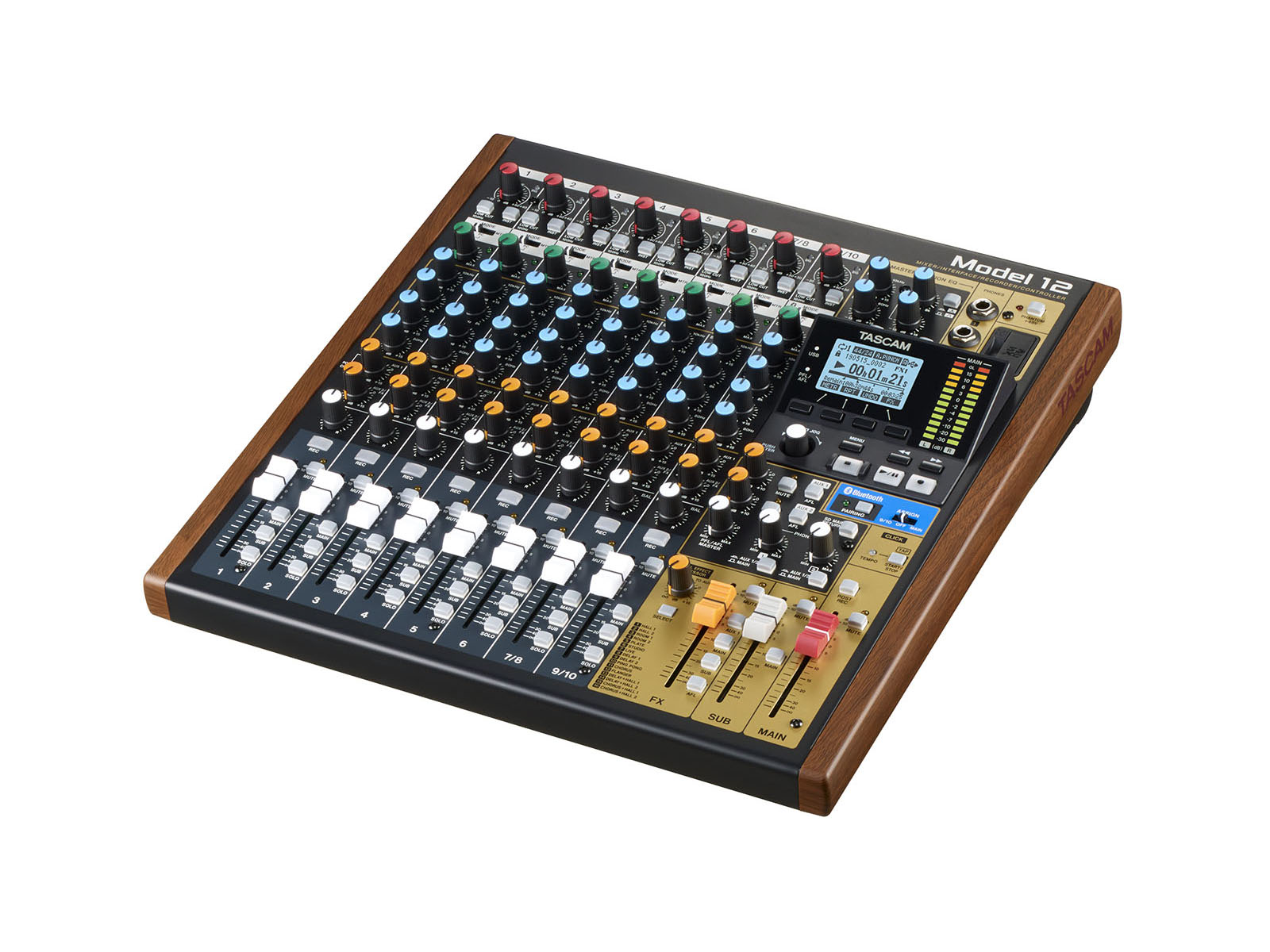 TASCAM MODEL 12 Mixer/Interface/Recorder/Controller - Image 2