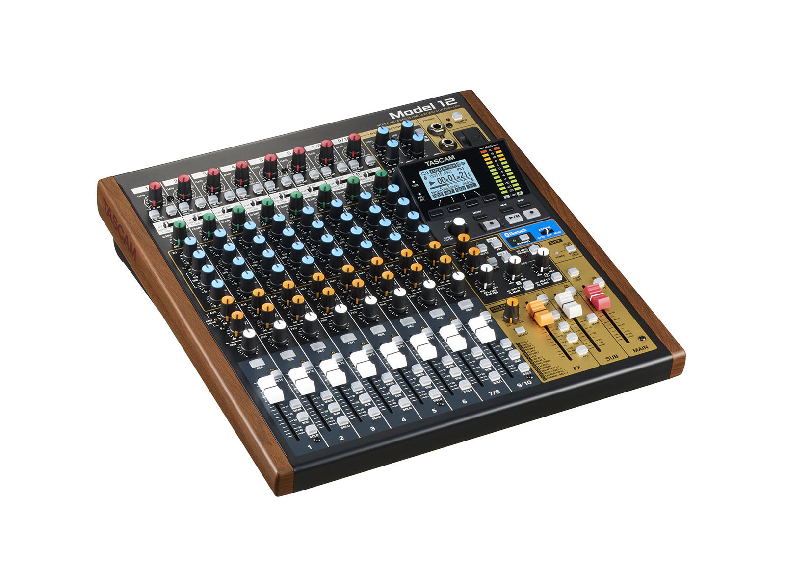 TASCAM MODEL 12 Mixer/Interface/Recorder/Controller - Image 3