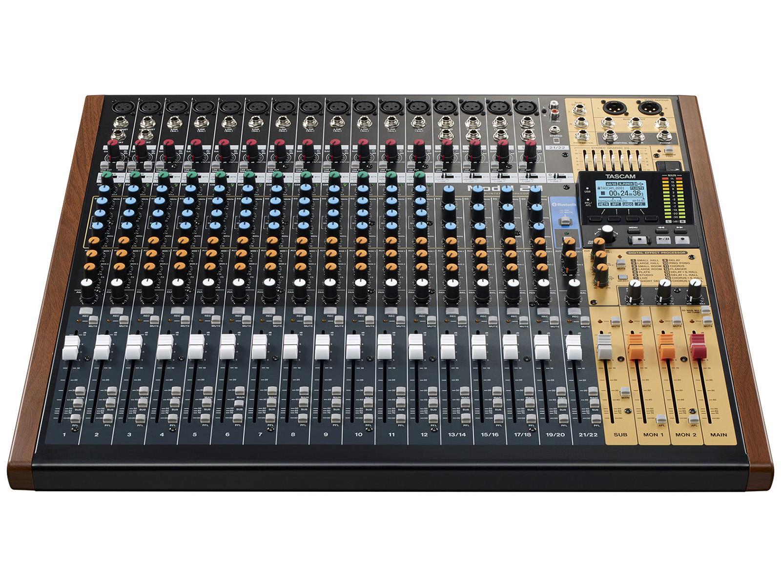 TASCAM MODEL 24 24 Channel Multitrack Recorder with Integrated USB Audio Interface and Analog Mixer