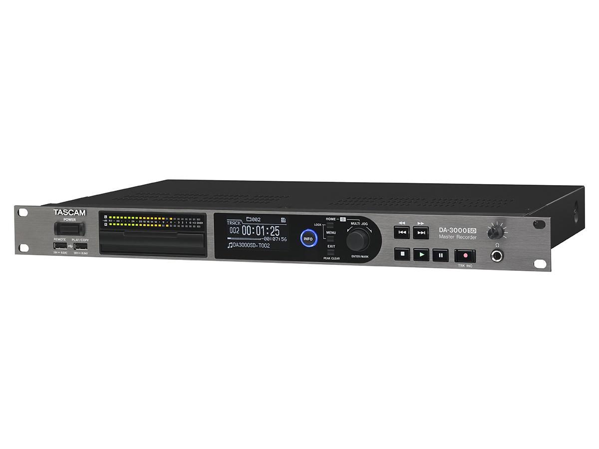 TASCAM DA-3000SD 2-Channel DSD PCM Master Recorder / AD/DA Converter / DSD 5.6MHz / PCM 192kHz / SD