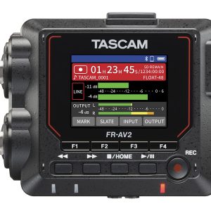 TASCAM FR-AV2 32-bit Float Field Recorder / Timecode Generator / 2x XLR/TRS / 48/96/192kHz