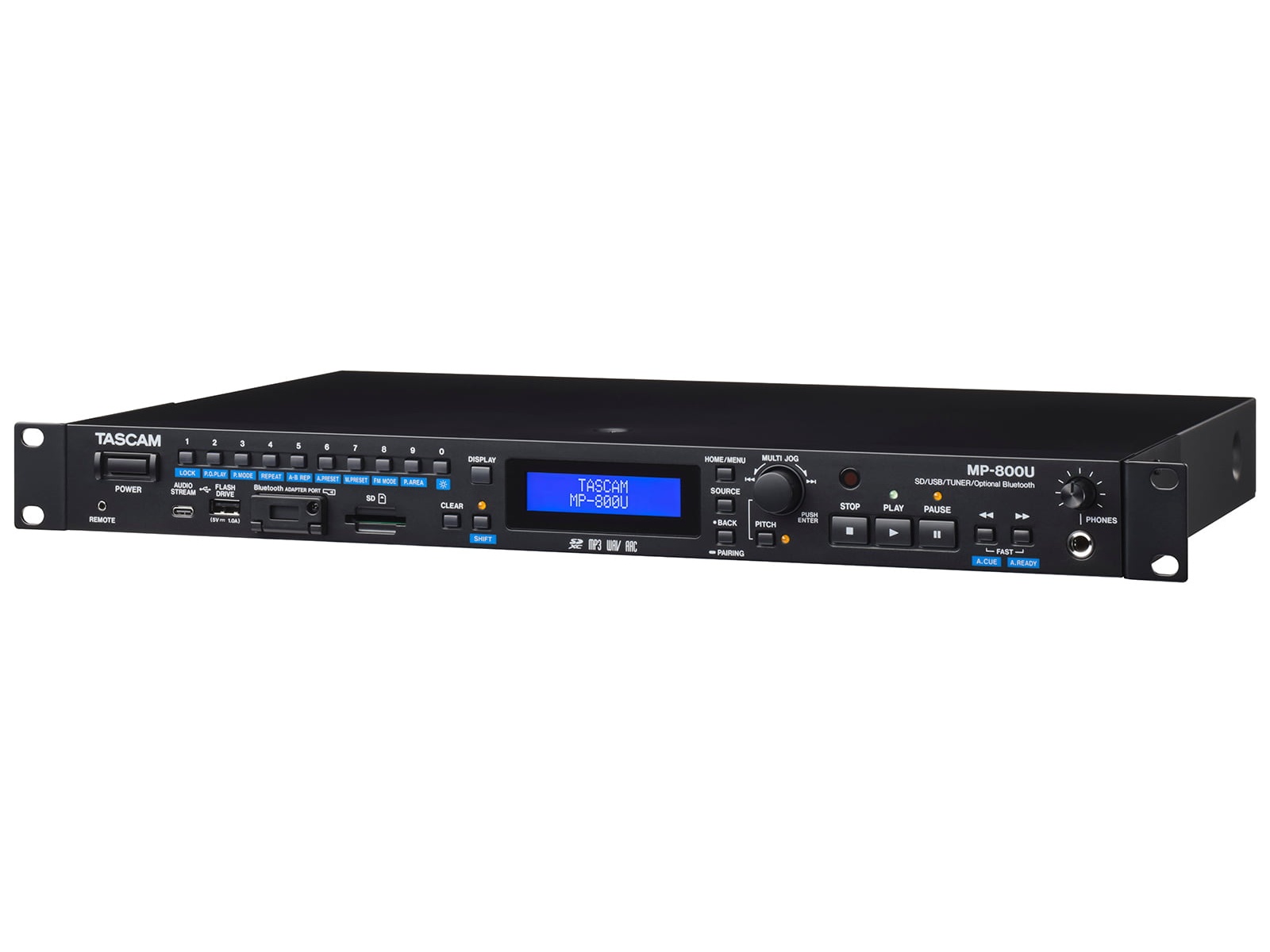 TASCAM MP-800U SD / USB Player / FM Tuner / USB DAC / XLR RCA Outputs / Bluetooth Option
