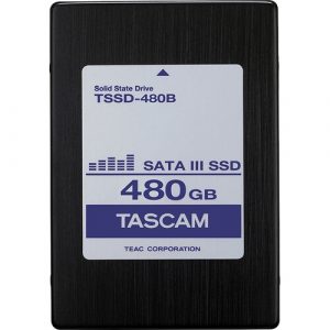 TASCAM TSSD-480B 480GB 2.5" SATA SSD / 14+ hrs 64-Channel 48 kHz / 15G Vibration Tolerance