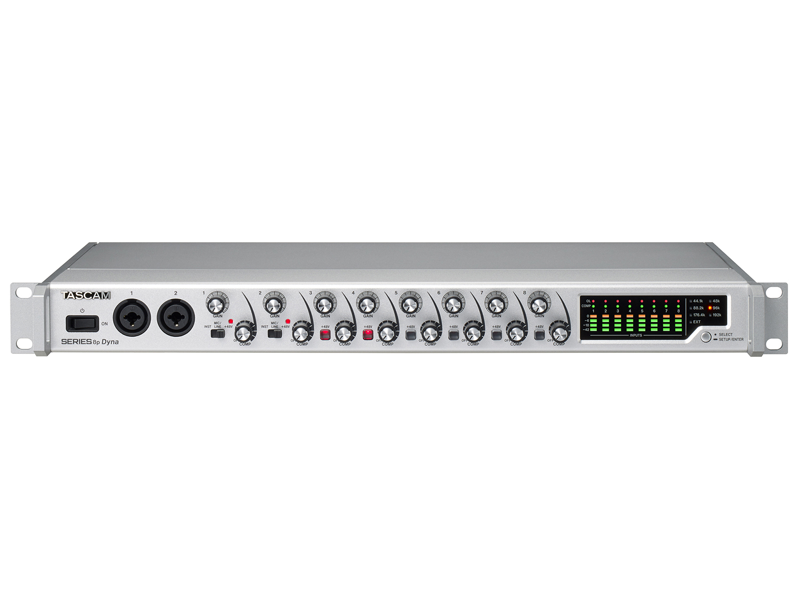 TASCAM SERIES 8p Dyna 8 Channel Mic Preamplifier with Analog Compressor