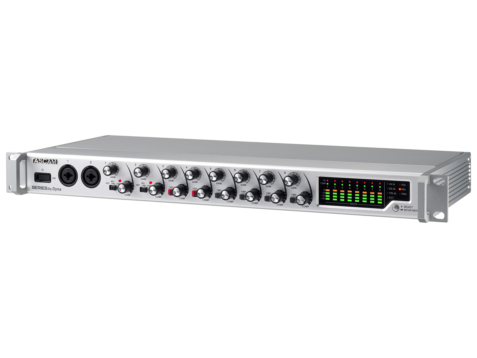 TASCAM SERIES 8p Dyna 8 Channel Mic Preamplifier with Analog Compressor - Image 2