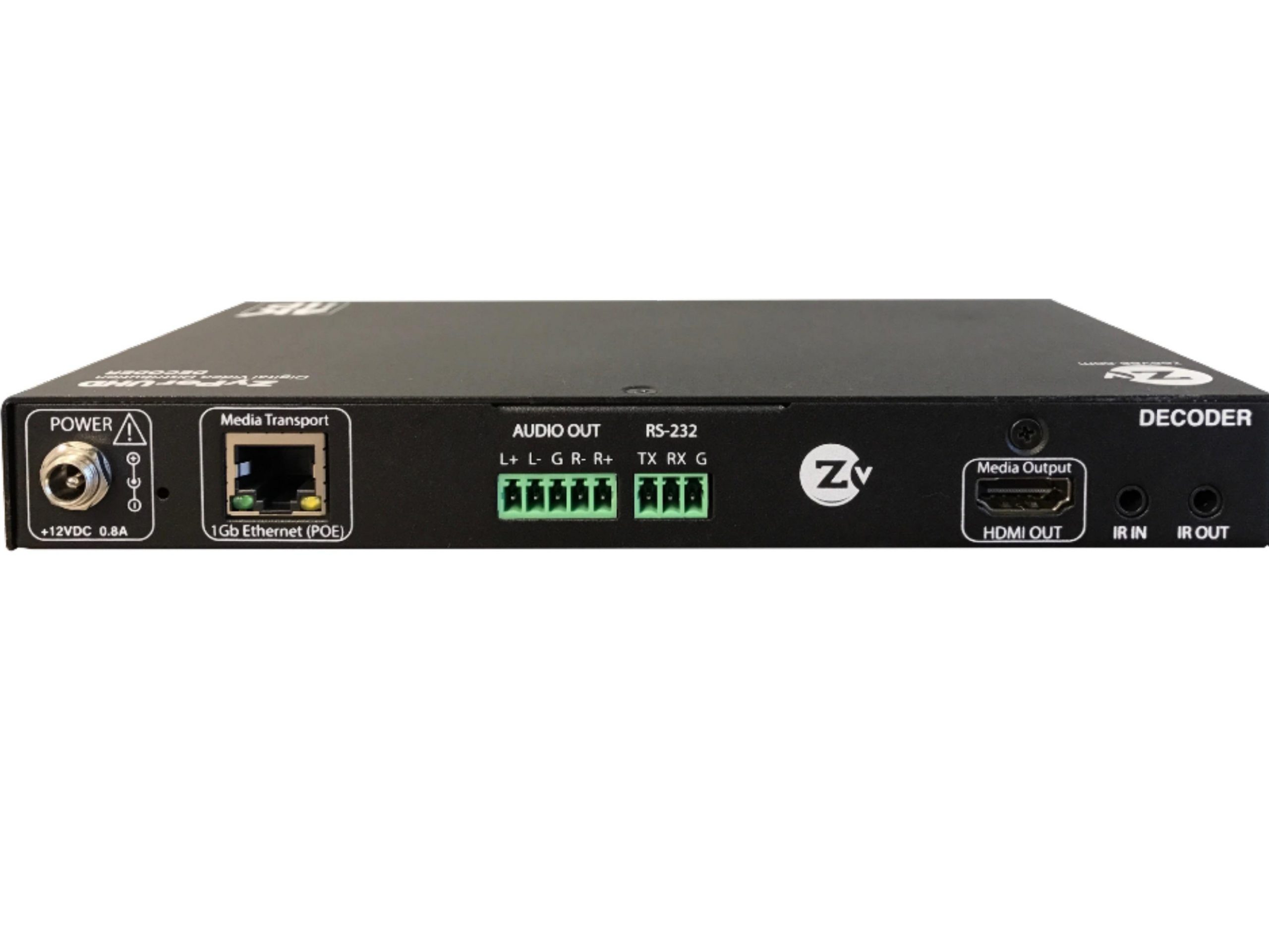 ZeeVee ZYPERUHD-D HDMI 2.0 Output Decoder with Phoenix Connectors for Analog/Accepts IP Streaming via Gbit/Copper - Image 2