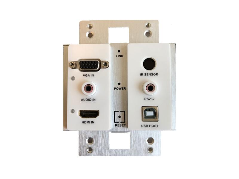 ZeeVee ZYPERUHD-WE HDMI 2.0 and VGA Input Wallplate Encoder with IP Streaming via Gbit/Copper